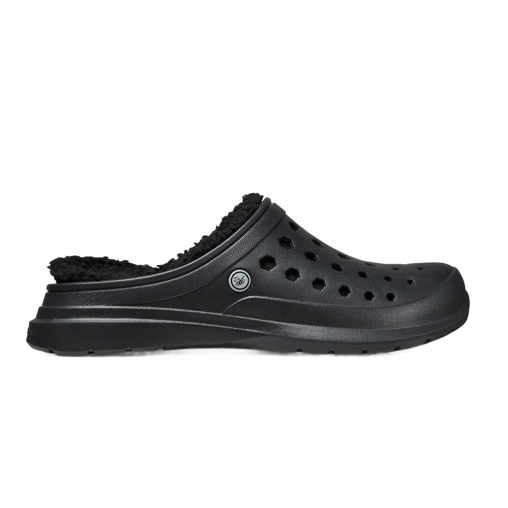 NEW JOYBEES men's cozy lined clog in black